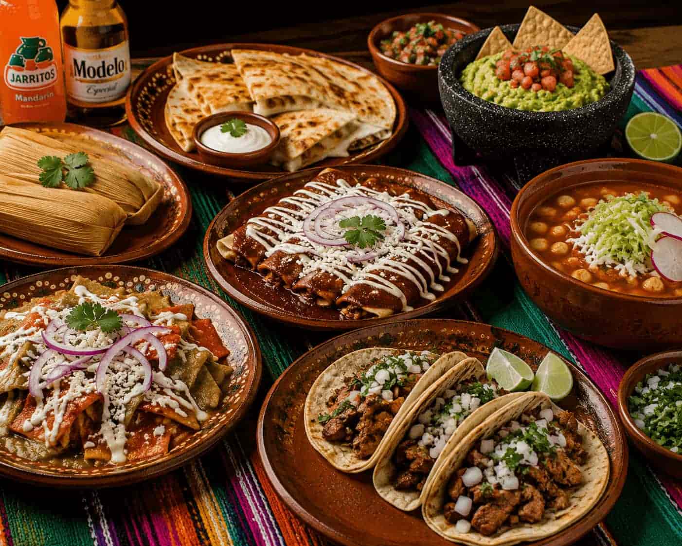 Comida mexicana en Taqueria Mi Pueblo